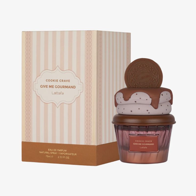 Lattafa Cookie Crave Give Me Gourmand — perfume mujer original en Colombia | Disfragancias