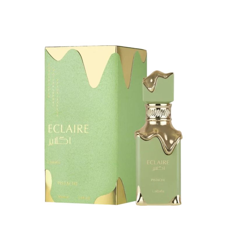 Lattafa Eclaire Pistache — perfume mujer original en Colombia | Disfragancias