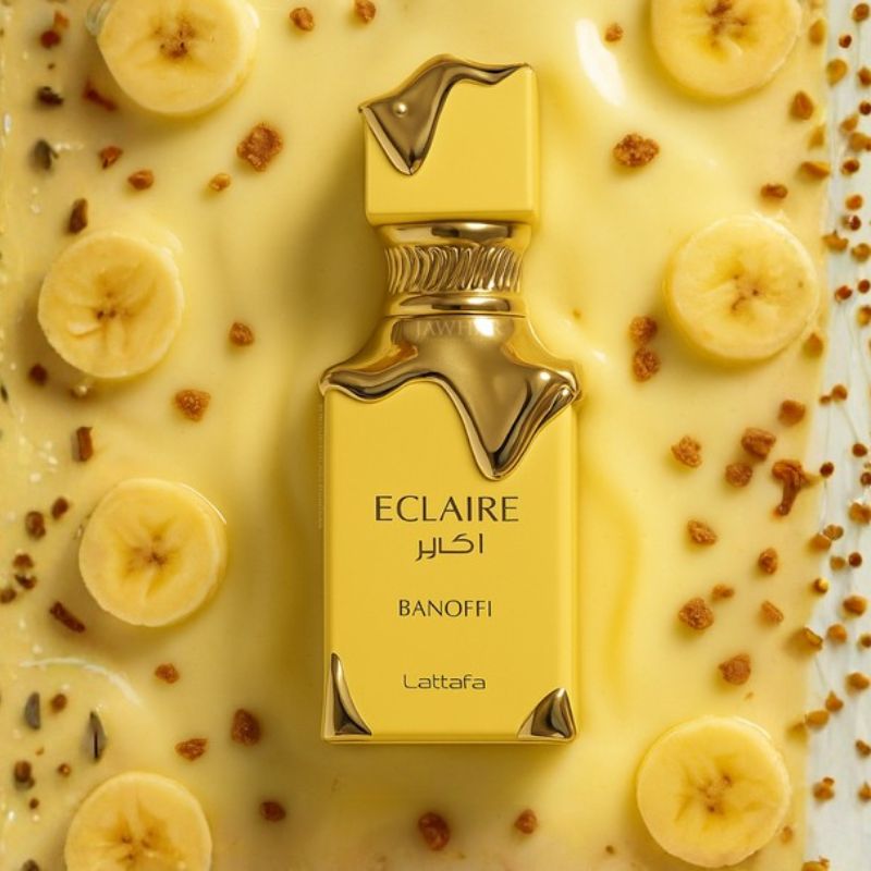 Lattafa Eclaire Banoffi — perfume mujer original en Colombia | Disfragancias