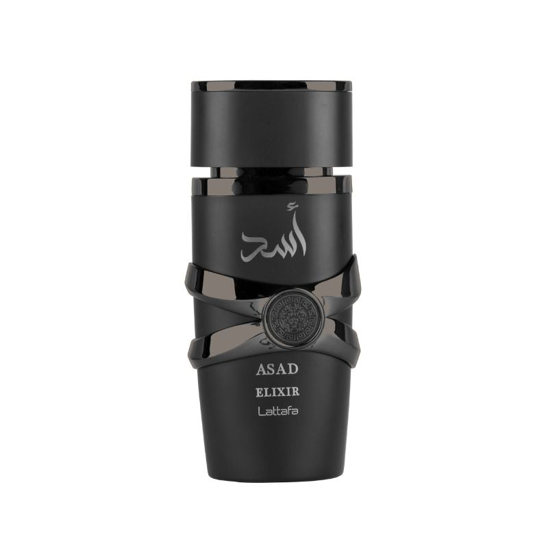 Lattafa Asad Elixir — perfume hombre original en Colombia | Disfragancias