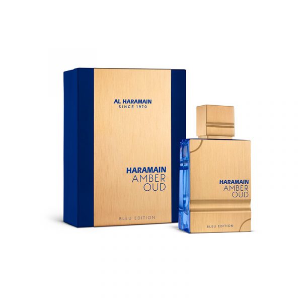 Al Haramain Amber Oud Bleu Edition — perfume hombre original en Colombia | Disfragancias