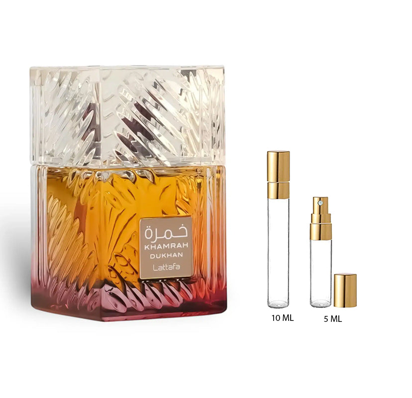 Lattafa Khamrah Dukhan — perfume unisex original en Colombia | Disfragancias
