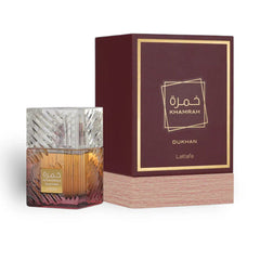 Lattafa Khamrah Dukhan — perfume unisex original en Colombia | Disfragancias