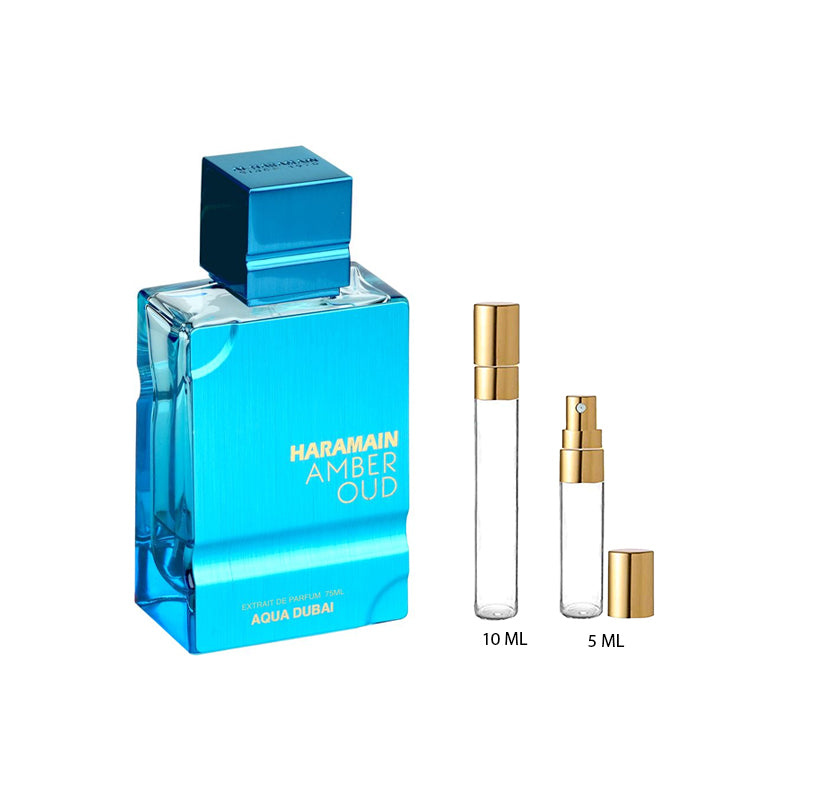 Al Haramain Amber Oud Aqua Dubai — perfume unisex original en Colombia | Disfragancias