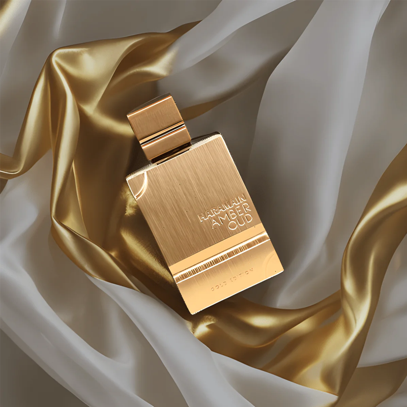 Al Haramain Amber Oud Gold Edition — perfume unisex original en Colombia | Disfragancias