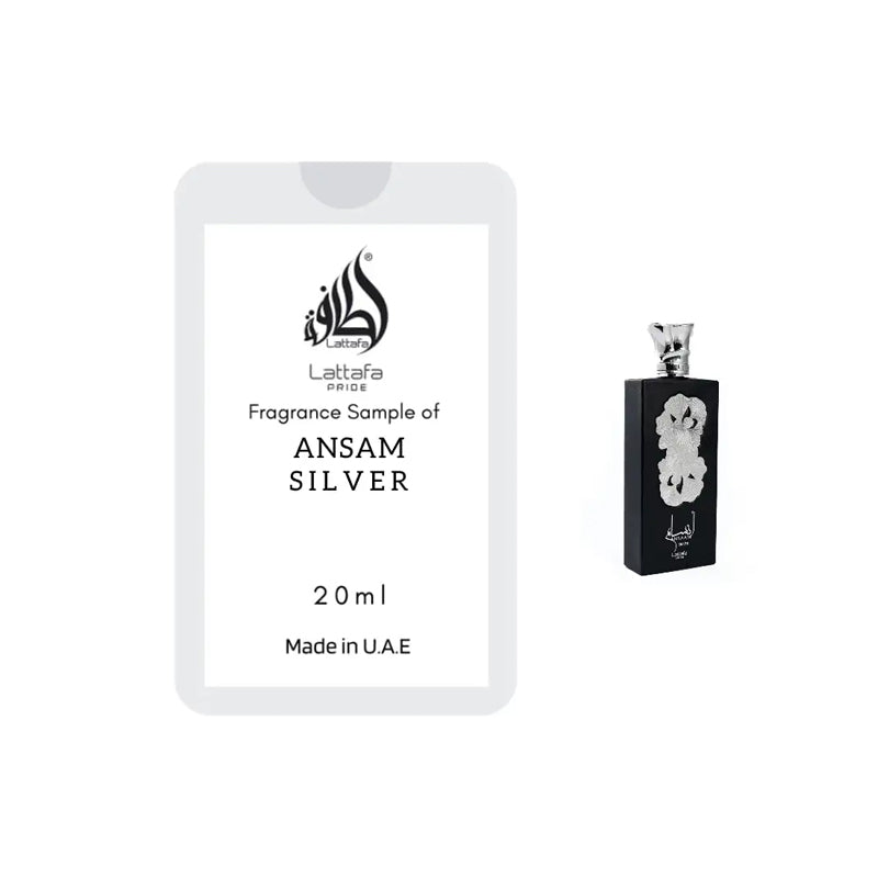 Lattafa Ansaam Silver — perfume hombre original en Colombia | Disfragancias