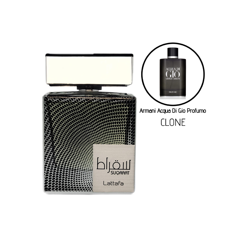 Lattafa Suqraat — perfume hombre original en Colombia | Disfragancias